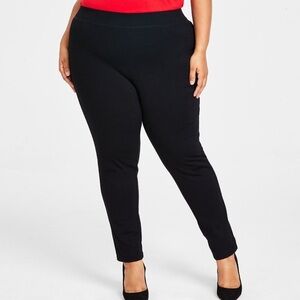 Women's Black Skinny Pull-on Pointe Pants